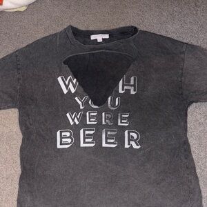 American Eagle Outfitters Black Graphic Tee